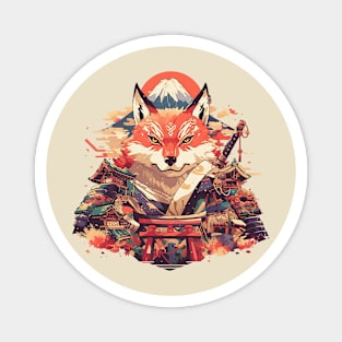 samurai fox Magnet